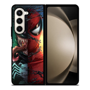 VENOM V SPIDERMAN FACE SUPERHERO MARVEL COMICS Samsung Galaxy Z Fold 5 Case Cover