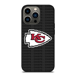 KANSAS CITY CHIEFS FOOTBALL TEXT iPhone 13 Pro Case Cover