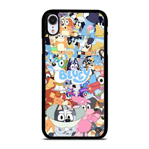 BLUEY CARTOON CHARACTERS COLLAGE iPhone XR Case Cover