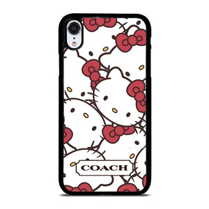 COACH NEW YORK HELLO KITTY FACE COLLAGE iPhone XR Case Cover COACH NEW YORK HELLO KITTY FACE COLLAGE iPhone XR Case Cover