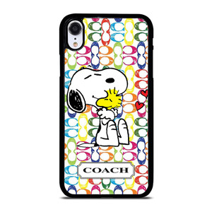 COACH NEW YORK LOGO SNOOPY THE PEANUTS iPhone XR Case Cover COACH NEW YORK LOGO SNOOPY THE PEANUTS iPhone XR Case Cover