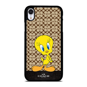 COACH NEW YORK LOGO TWEETY BIRD iPhone XR Case Cover COACH NEW YORK LOGO TWEETY BIRD iPhone XR Case Cover