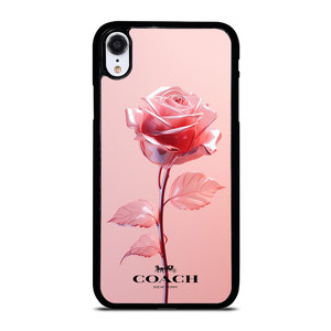 COACH NEW YORK PINK ROSE iPhone XR Case Cover