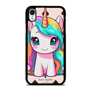 KATE SPADE NEW YORK LOGO PRETTY UNICORN iPhone XR Case Cover
