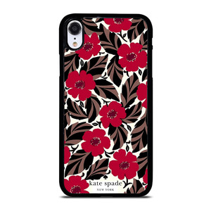 KATE SPADE NEW YORK LOGO RED ROSES iPhone XR Case Cover