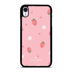 KATE SPADE NEW YORK LOGO STRAWBERRIES iPhone XR Case Cover KATE SPADE NEW YORK LOGO STRAWBERRIES iPhone XR Case Cover