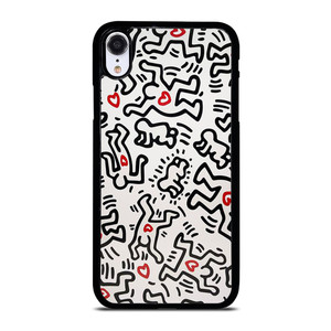 KEITH HARING ART HEART FIGURES iPhone XR Case Cover