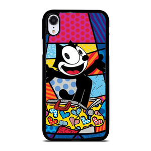 ROMERO BRITTO FELIX THE CAT ART iPhone XR Case Cover