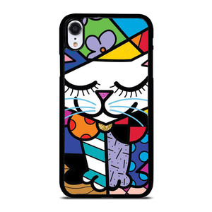 ROMERO BRITTO SERENE CAT ART iPhone XR Case Cover