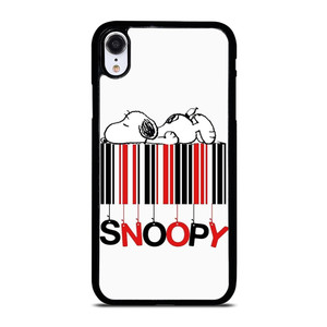 SNOOPY THE PEANUTS CARTOON BARCODE iPhone XR Case Cover