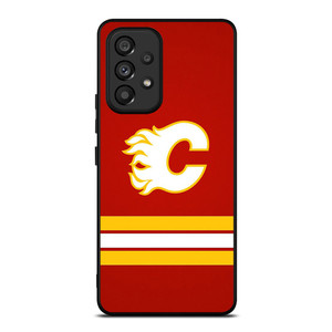 CALGARY FLAMES LOGO NHL HOCKEY TEAM ICON Samsung Galaxy A53 Case Cover