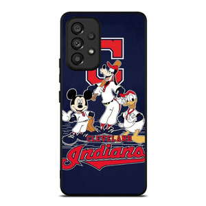 CLEVELAND INDIANS BASEBALL DISNEY MICKEY DONALD GOOFY Samsung Galaxy A53 Case Cover