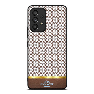 COACH NEW YORK ICON BROWN EMBLEM Samsung Galaxy A53 Case Cover COACH NEW YORK ICON BROWN EMBLEM Samsung Galaxy A53 Case Cover