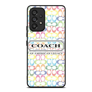 COACH NEW YORK LOGO AMERICAN LEGACY COLORFUL PATTERN Samsung Galaxy A53 Case Cover