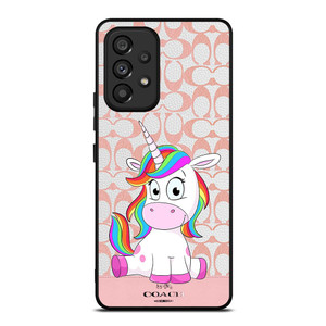 COACH NEW YORK LOGO CUTE UNICORN Samsung Galaxy A53 Case Cover