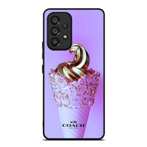 COACH NEW YORK LOGO GOLDEN ICE CREAM ICON Samsung Galaxy A53 Case Cover