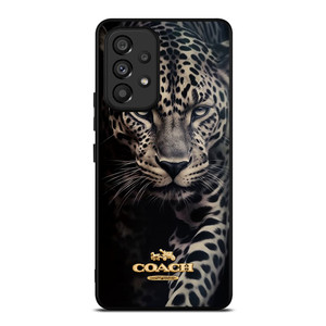 COACH NEW YORK LOGO LEOPARD Samsung Galaxy A53 Case Cover