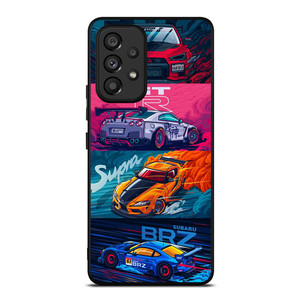 JAPAN RACING SPORTS CARS SUPRA GTR LANCER BRZ Samsung Galaxy A53 Case Cover