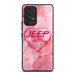 JEEP GIRL LOGO LOVE MARBLE Samsung Galaxy A53 Case Cover
