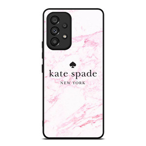KATE SPADE NEW YORK LOGO PINK MARBLES Samsung Galaxy A53 Case Cover