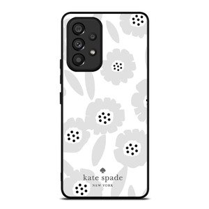 KATE SPADE NEW YORK LOGO WHITE FLOWER Samsung Galaxy A53 Case Cover