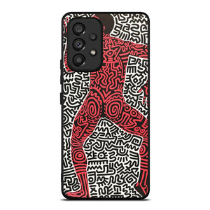 KEITH HARING ART INTO 84 Samsung Galaxy A53 Case Cover