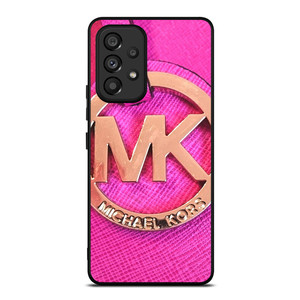 MICHAEL KORS MK LOGO PINK GOLD EMBLEM Samsung Galaxy A53 Case Cover