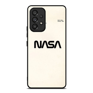 NASA LOGO WHITEI CON Samsung Galaxy A53 Case Cover