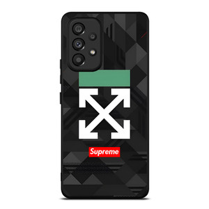 OFF WHITE LOGO SUPREME ICON Samsung Galaxy A53 Case Cover