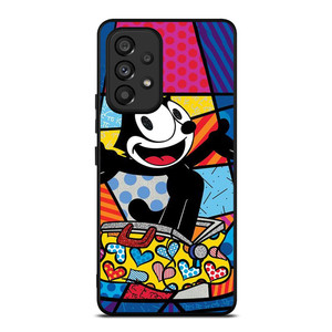 ROMERO BRITTO FELIX THE CAT ART Samsung Galaxy A53 Case Cover