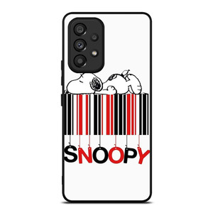 SNOOPY THE PEANUTS CARTOON BARCODE Samsung Galaxy A53 Case Cover