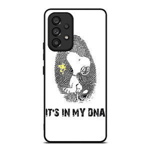 SNOOPY THE PEANUTS FINGER PRINT MY DNA Samsung Galaxy A53 Case Cover