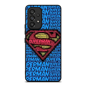 SUPERMAN TYPOGRAPHY LOGO Samsung Galaxy A53 Case Cover