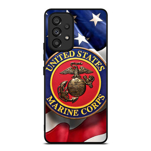 UNITED STATES US MARINE CORPS LOGO FLAG Samsung Galaxy A53 Case Cover