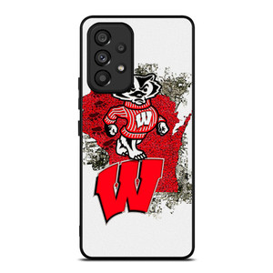 WISCONSIN BADGERS UNIVERSITY FOOTBALL LOGO Samsung Galaxy A53 Case Cover