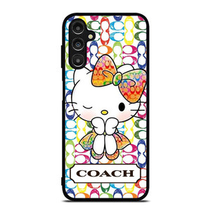 COACH NEW YORK LOGO CUTE HELLO KITTY Samsung Galaxy A14 Case Cover