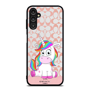 COACH NEW YORK LOGO CUTE UNICORN Samsung Galaxy A14 Case Cover