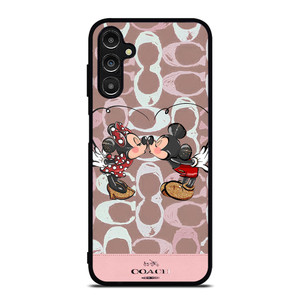 COACH NEW YORK LOGO MICKEY MINNIE MOUSE DISNEY KISS Samsung Galaxy A14 Case Cover