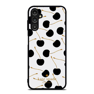 KATE SPADE NEW YORK LOGO BLACK CHERRIES Samsung Galaxy A14 Case Cover KATE SPADE NEW YORK LOGO BLACK CHERRIES Samsung Galaxy A14 Case Cover