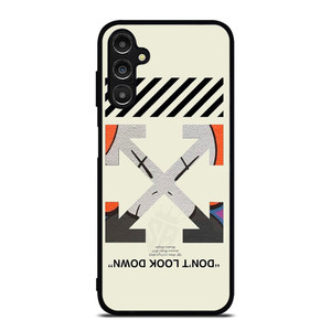 OFF WHITE KAWS LOGO DONT LOOK DOWN Samsung Galaxy A14 Case Cover