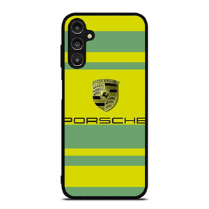 PORSCHE CAR LOGO YELLOW GREEN ICON Samsung Galaxy A14 Case Cover