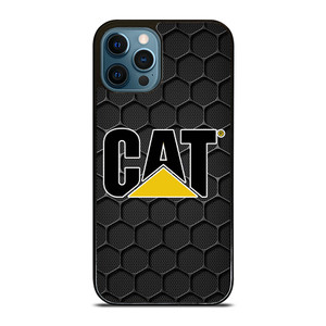 CATERPILLAR CAT TRACTOR LOGO HEXA METAL iPhone 12 Pro Max Case Cover