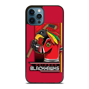 CHICAGO BLACKHAWKS HOCKEY TEAM LOGO MASCOT iPhone 12 Pro Max Case Cover