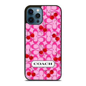 COACH NEW YORK LOGO CHERRY iPhone 12 Pro Max Case Cover
