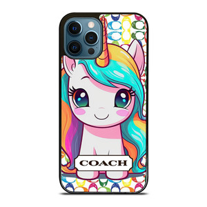 COACH NEW YORK LOGO PRETTY UNICORN iPhone 12 Pro Max Case Cover
