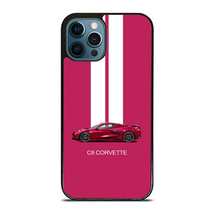 CORVETTE CAR C8 PINK iPhone 12 Pro Max Case Cover