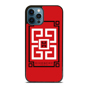 GIVENCHY PARIS ART LOGO RED iPhone 12 Pro Max Case Cover