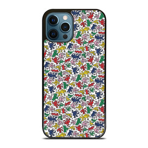 KEITH HARING ART COLORFUL FIGURES iPhone 12 Pro Max Case Cover