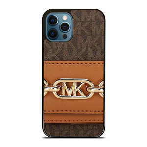 MICHAEL KORS MK LOGO BROWN BAG iPhone 12 Pro Max Case Cover