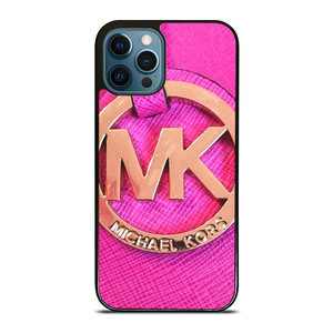 MICHAEL KORS MK LOGO PINK GOLD EMBLEM iPhone 12 Pro Max Case Cover